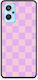 Smartfits Lavender Pink Checkerboard Oppo A96 Θήκη