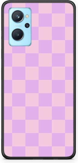 Smartfits Lavender Pink Checkerboard Oppo A96 Θήκη