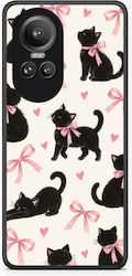 Smartfits Black Kittens Pink Bows on Cream Large Oppo Reno10 Pro Case Smartfits Black Kittens Pink Bows on Cream Large Oppo Reno10 Pro Case