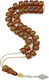Roloi Komboloi Worry Beads with 33 Mastic Beads, 28 cm Long, Honey