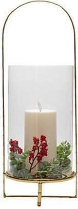 Eurolamp Weihnachtslaterne in Gold Batteriebetrieben 36x17 cm