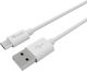 Equip USB 2.0 Кабел USB-C мъжки - USB-A Бял 0.5m 128846