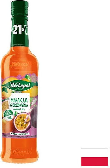 Herbapol Сироп за коктейли с вкус на маракуя и праскова 420ml