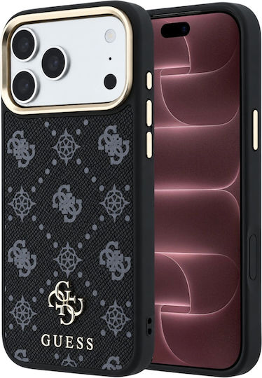 Калъф за iPhone 18 Pro Max iPhone 17 Pro Max – Guess Peony 4g Small Logo Magsafe – Черен