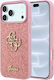 Case Iphone 18 Pro Iphone 17 Pro – Guess Fixed Glitter Big 4g – Pink