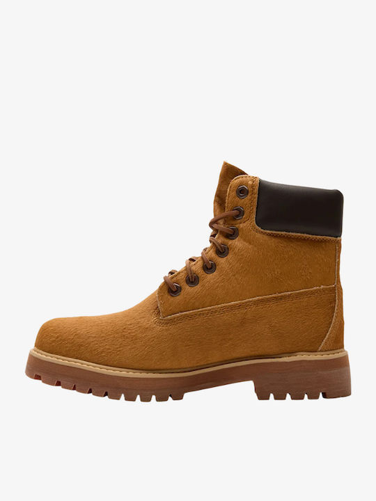 6 Inch Lace Men's Boots Brown
