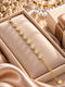 Kingleap Women's Gold Plated Steel Chain Bracelet