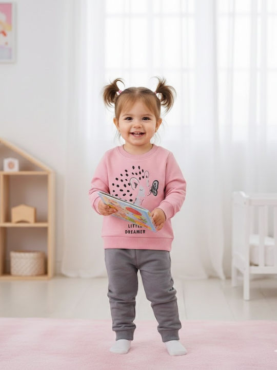 Kinder-Set mit Hose, 2-teilig, Grau