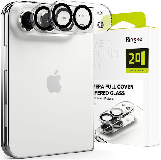 Protecție completă pentru cameră Ringke Camera Full Cover, set de 2, iPhone Duo, negru, 8800380464353