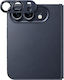 Προστασία Κάμερας Tempered Glass Full Metal Cover Για Iphone Duo Μεταλλικό Μπλε