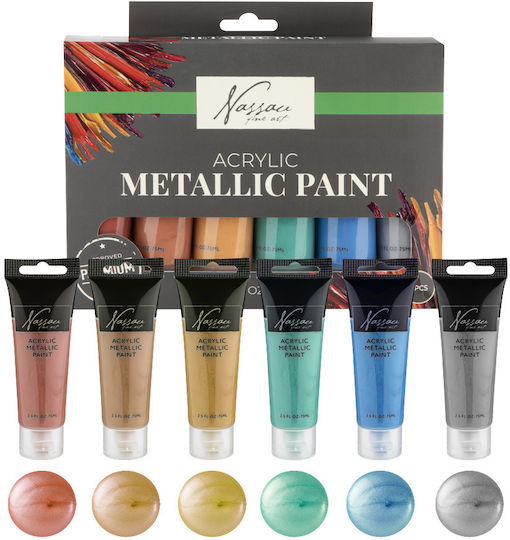 Nassau Fine Art Acrylfarben-Set 6-teilig