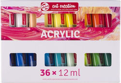 Комплект акрилни бои 36 x 12 ml Art Creation