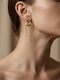 Women's Long Dangle Earrings Gold Organic Shape Chains Prime Steel Gold Women One Size Ssn303