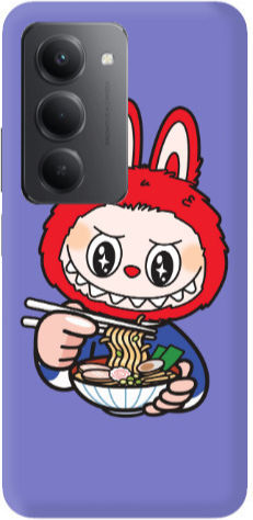 Xiaomi Redmi 15 Labubu 1 Lila Silikon-TPU-Hülle