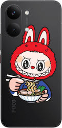 Xiaomi Poco X8 Pro Labubu 1 Transparente Silikon TPU-Hülle