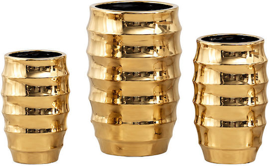 Eurolamp Pflanzentopf Keramik Gold
