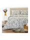 Melinen Single Bed Sheet Set 170x270cm Crystal Blue (3pcs)