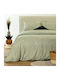 Melinen Neva Σετ Σεντόνια King Size με Λάστιχο 180x200+32εκ. Olive (4τμχ)