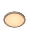 Φωτιστικό Οροφής Lucide 07122-20-41 Rinus Λευκό White Τοπέ Taupe 2200k-3000k