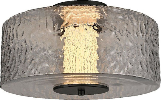 Aca Hmx24153a Deckenleuchte Schwarz Transparent LED 12 W 3000 K IP20 D36×H18 cm Hmx24153a