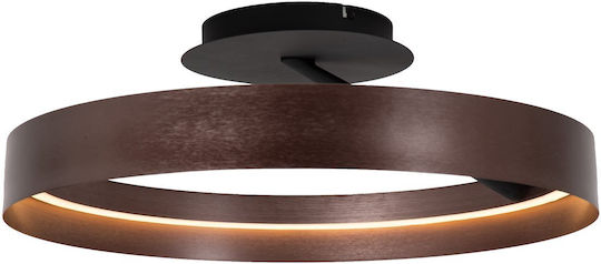 Φωτιστικό Οροφής Lucide 62100-36-96 Leonard Καφετί Coffee Μαύρο Ματ Black Mat 2200k-3000k Φωτιστικό Οροφής Lucide 62100-36-96 Leonard Καφετί Coffee Μαύρο Ματ Black Mat 2200k-3000k