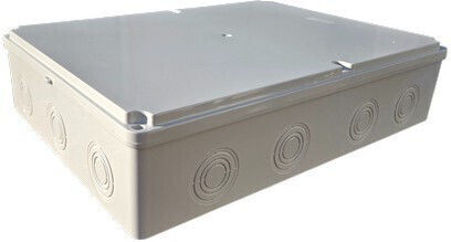 Eurolamp Outdoor Electrical Junction Box Waterproof IP65 in Grey