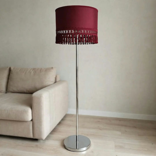 Red Velvet Floor Lamp Dimensions 1.65*30*25 E27 Oxygen Lampshades