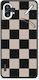 Smartfits Schwarze Taupe-Gestreifte Karierte Hülle für Nothing Phone 1