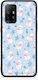 Smartfits White Kittens Blue Flowers Small Oppo A94 5G F19 Pro Reno5 Lite Case