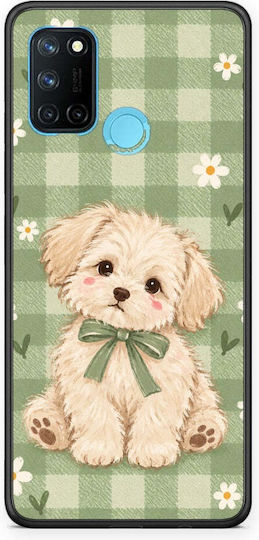 Smartfits Puppy Daisies On Sage Gingham Husă pentru Realme 7i C25