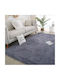 Kraft World Non-Slip Rectangular Shaggy Rug Light Grey 80x140cm CRPG-80Χ140-Light Grey