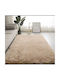 Kraft World Non-Slip Rectangular Shaggy Rug Beige 80x140cm CRPG-80Χ140-Beige