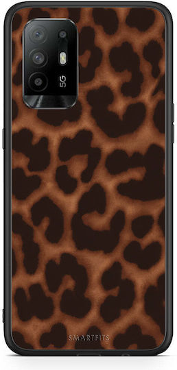 Smartfits Leopard Print Dark Brown Oppo A94 5g F19 Pro Reno5 Lite Case
