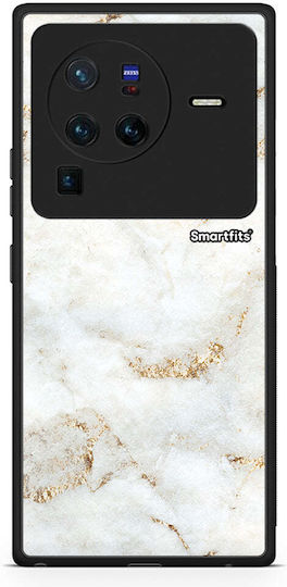 Smartfits Husă Alb Auriu Marmură Vivo X80 Pro 5G