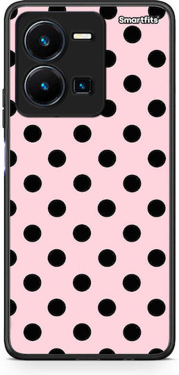 Smartfits Black Polka Dots On Pink Vivo Y22s Y35 4g Θήκη