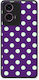 Smartfits Mint Polka Dots Auf Lila Motorola G24 Hülle