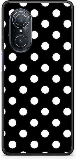 Smartfits White Polka Dots On Black Huawei Nova 9 Se Θήκη