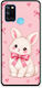 Smartfits White Bunny Pink Bows Realme 7i C25 Θήκη