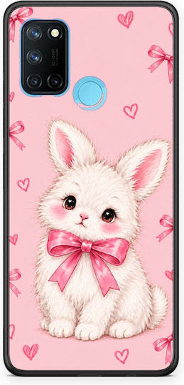 Smartfits White Bunny Pink Bows Realme 7i C25 Θήκη