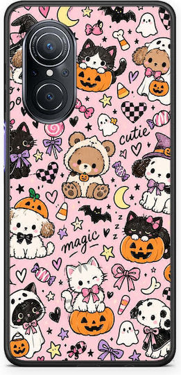 Smartfits Halloween Cute Animals On Pink Huawei Nova 9 Se Θήκη