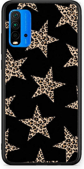 Smartfits Leopard Stars On Black Xiaomi Redmi 9t Θήκη