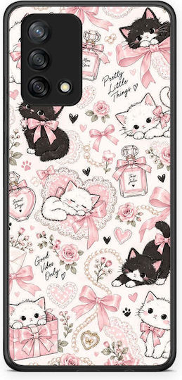 Smartfits Pink Bows Kittens Collage Oppo A74 4g Θήκη