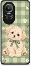 Smartfits Puppy Daisies On Sage Gingham Oppo Reno10 Pro Case Smartfits Puppy Daisies On Sage Gingham Oppo Reno10 Pro Case