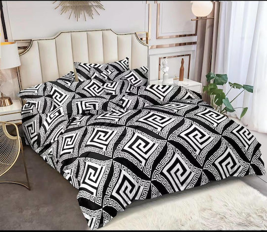 Kraft World King-Size-Bettlaken-Set mit Gummizug 220x240+25 cm Grau (5 Stück)