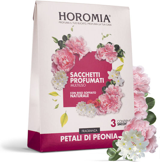 Petals Peony 3 Ароматни Сашета за Чекмеджета, Гардероби и Сушилня Horomia