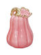 Decorative Ceramic Pink Pumpkin 8x12cm Dorosimo 18906