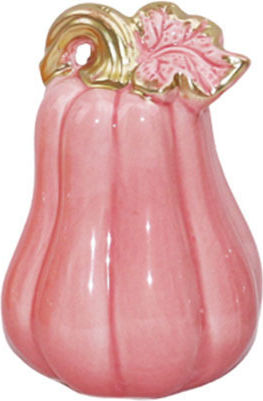 Decorative Ceramic Pink Pumpkin 10x15 cm Dorosimo 18905