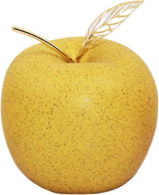 Decorative Ceramic Apple Yellow 8x11.5 cm Dorosimo 18909