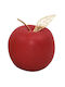 Decorative Ceramic Apple Red 7x8.5x9cm Dorosimo 18908