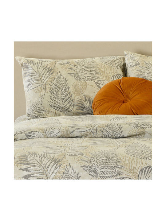 Melinen Noor Set Fețe de Pernă Bej 53x72 cm